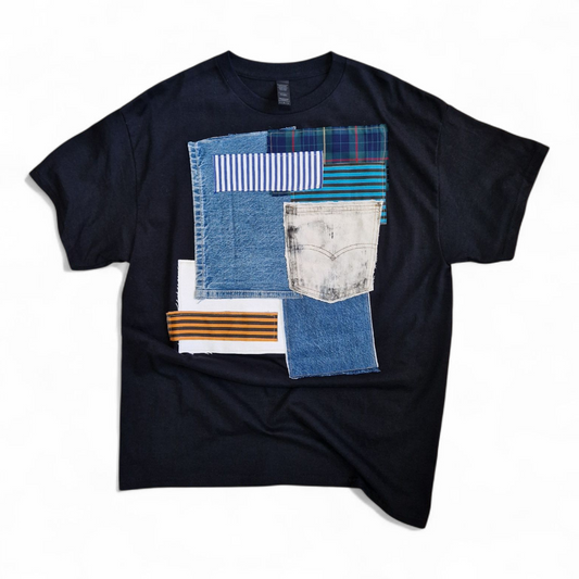 T-shirt patchwork unisex