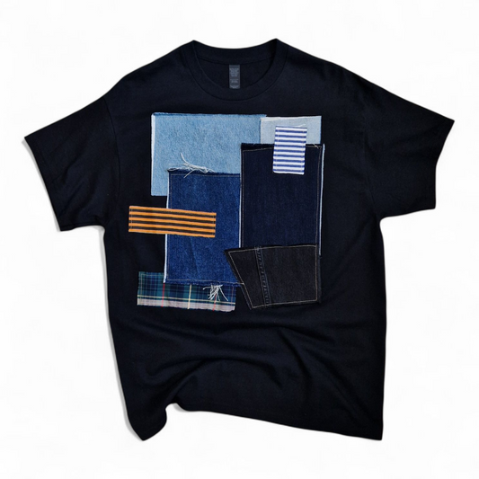 T-shirt patchwork unisex