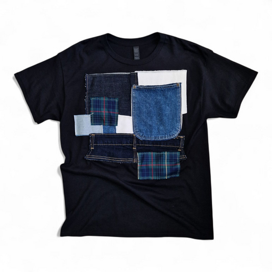 T-shirt patchwork unisex