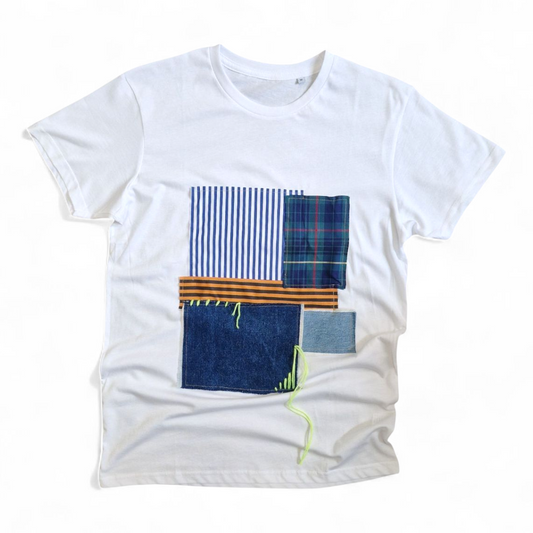 T-shirt patchwork unisex