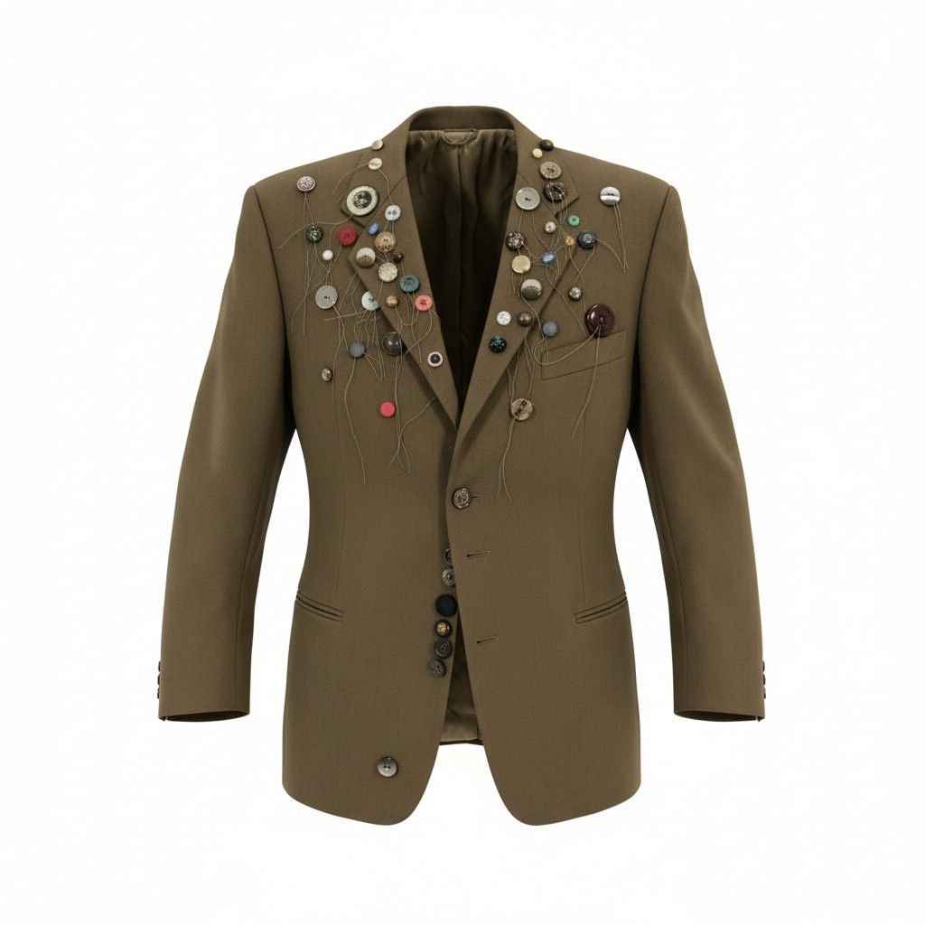 Giacca con bottoni decorativi