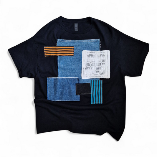 T-shirt patchwork unisex